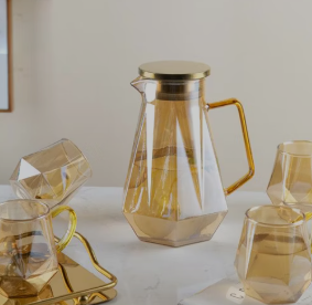 Miniatura 3 de SET DE JARRA Y POCILLOS VIDRIO JARRA 1.5